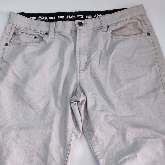 Lois jeans Brad L classic straight leg off-white colour men's size 34 - Picture 2 of 16